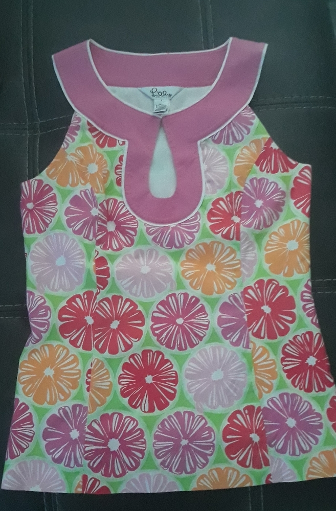 Lilly Pulitzer Grapefruit print, Size 4